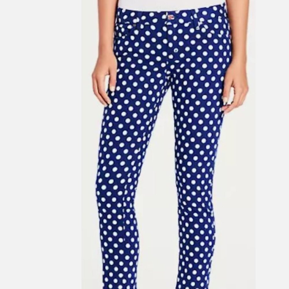 KATE SPADE Polka-Dot 'Broome Street' Jeans NWOT sz 30 - Picture 2 of 10